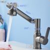 Vòi Lavabo Nóng Lạnh Inox 304 Xoay 720 Độ Holer HL-LB649 ( Màu Xám – Màu inox )