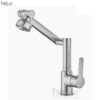 Vòi Lavabo Nóng Lạnh Inox 304 Xoay 720 Độ Holer HL-LB649 ( Màu Xám – Màu inox )