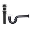 Bộ Xả Lavabo Đồng Thau Tĩnh Điện Đen TTCERA XLB08