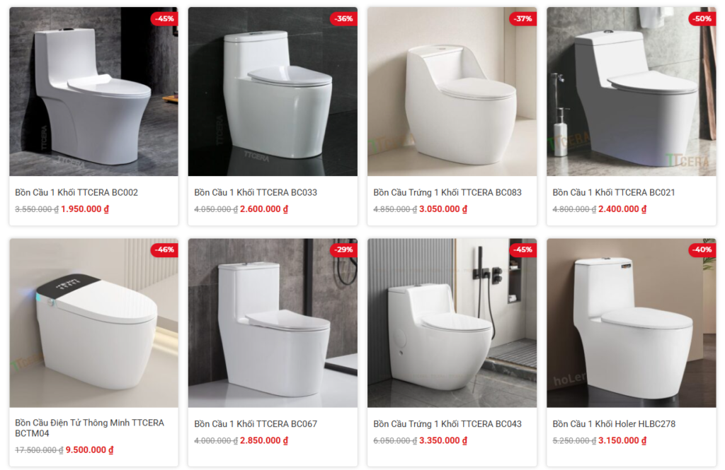 Bồn cầu nhỏ tiết kiệm không gian nhà tắm