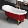 Bồn Tắm Ngồi Chân Rồng Màu Đỏ BTR03