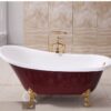 Bồn Tắm Ngồi Chân Rồng Màu Đỏ BTR03