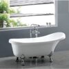 Bồn Tắm Ngồi Chân Rồng Màu Trắng Chân Rồng Trắng BTR04