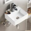 Chậu Lavabo Vuông Treo Tường TTCERA LB106