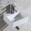 Chậu Lavabo Vuông Treo Tường TTCERA LB106