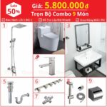 Combo Nhà Vệ Sinh Trọn Bộ 9 Món 5.8 Triệu Cao Cấp CB9TU-5800