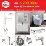 Combo Nhà Vệ Sinh Trọn Bộ 9 Món 6.4 Triệu CBT9-6700