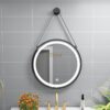Gương Tròn Dây Da Có Đèn Led 60×60 TTCERA GL26