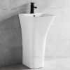 Lavabo Sứ Trụ Đứng Liền Khối Ovan Trắng TTCERA LBT09