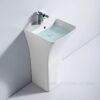 Lavabo Sứ Trụ Đứng Liền Khối Ovan Trắng TTCERA LBT09