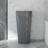 Lavabo Sứ Trụ Đứng Liền Khối Xám Viền Vàng TTCERA LBT07