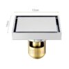Phiễu Thoát Sàn Chống Hôi Đồng Thau Bóng TTCERA PT08