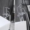 Sen Cây Đồng Thau Mạ Crome Đặt Sàn Bồn Tắm Nằm TTCERA SBT08