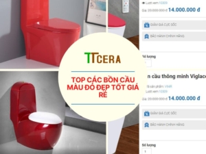 Top các bồn cầu màu đỏ đẹp tốt giá rẻ