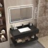 Tủ Lavabo Bàn Đá Đen 2 Tầng Chống Trầy TLVBD-03