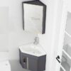Tủ Lavabo Góc Nhôm Mini Cao Cấp TTCERA TLVB62