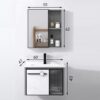 Tủ Lavabo Nhôm Cao Cấp TTCERA TLVB64