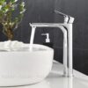 Vòi Lavabo Lạnh Cao 30cm Đồng Thau mạ Crome Holer HL-LB646