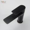 Vòi Lavabo Lạnh Đồng Sơn Tĩnh Điện Đen Holer HL-LB627