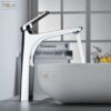 Vòi Lavabo Nóng Lạnh Đồng mạ Crome Cao 30cm Holer HL-LB632