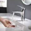 Vòi Lavabo Nóng Lạnh Đồng mạ Crome Holer HL-LB631
