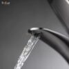 Vòi Lavabo Nóng Lạnh Đồng Sơn Tĩnh Điện Đen Holer HL-LB620
