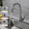 Vòi Rửa Chén Rút Dây Inox 304 Sơn Tĩnh Điện Màu Xám Holer CHL908