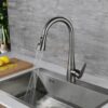 Vòi Rửa Chén Rút Dây Inox 304 Sơn Tĩnh Điện Màu Xám Holer CHL908