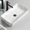 Chậu Lavabo Vân Đá Đặt Bàn Hình Chữ Nhật TTCERA LB128