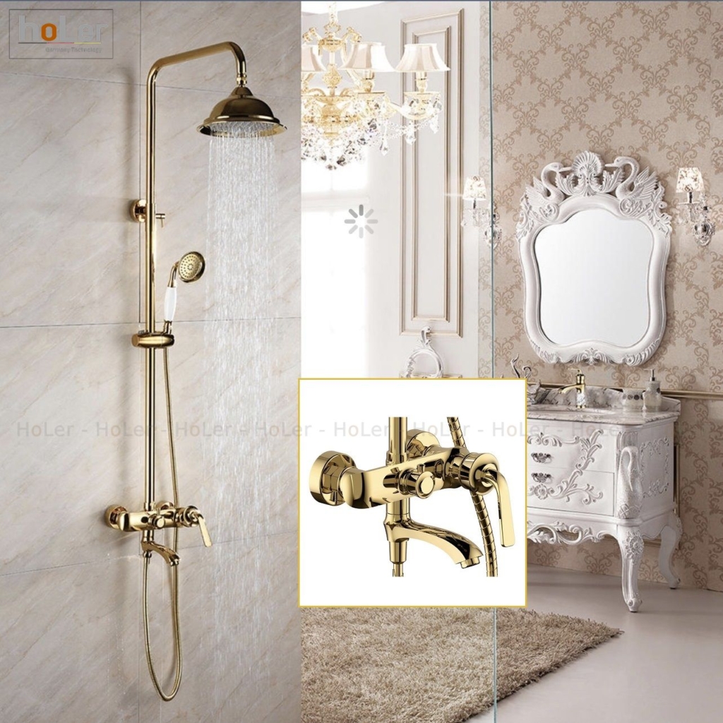 Sen Cây Chỉnh Nhiệt Đồng Thau Mạ Vàng HL253