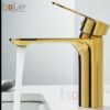 Vòi Lavabo Nóng Lạnh Đồng Mạ Vàng Holer HL-LB608