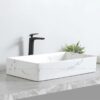 Chậu Lavabo Vân Đá Đặt Bàn Hình Chữ Nhật TTCERA LB128