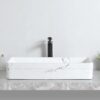 Chậu Lavabo Vân Đá Đặt Bàn Hình Chữ Nhật TTCERA LB128