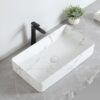 Chậu Lavabo Vân Đá Đặt Bàn Hình Chữ Nhật TTCERA LB128