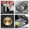 Combo Chậu Rửa Chén Kèm Vòi Đơn Thác Nước Inox 304 hoLer HLCR712-7846