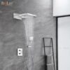Sen Tắm Âm Tường Đồng Thau Mạ Crome HoLer HLA205