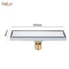 Phễu Thoát Sàn Đồng Thau Mạ Crome Chống Hôi Dài hoLer HLPT01