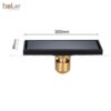 Phễu Thoát Sàn Đồng Thau Sơn Tĩnh Điện Đen Chống Hôi Dài hoLer HLPT02