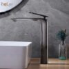 Vòi Lavabo Lạnh Đồng Sơn Tĩnh Điện Xám Holer HL-LB653