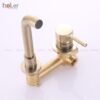 Vòi Lavabo Âm Tường Đồng Sơn Tĩnh Điện Cổ HoLer HL-LBA604