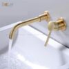 Vòi Lavabo Âm Tường Đồng Sơn Tĩnh Điện Cổ HoLer HL-LBA604