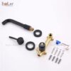 Vòi Lavabo Âm Tường Đồng Thau Sơn Tĩnh Điện Đen HoLer HL-LBA603