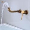 Vòi Lavabo Âm Tường Đồng Sơn Tĩnh Điện Cổ HoLer HL-LBA604