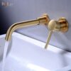 Vòi Lavabo Âm Tường Đồng Sơn Tĩnh Điện Cổ HoLer HL-LBA604