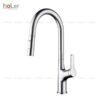 Vòi Rửa Chén Rút Dây Đồng Thau Mạ Crome Holer CHL921