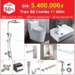 Combo Nhà Vệ Sinh Trọn Bộ 11 Món 5.4 Triệu CB11B-5400