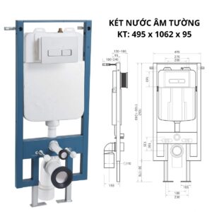 Bồn Cầu Treo Tường HoLer HL289