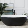 Bồn Tắm Nằm Ovan Màu Đen TTCERA BT04