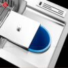 Chậu Rửa Chén Vắt Dao Hộc Rác Inox 304 Dày 3mm Holer HLCR714-12050DR
