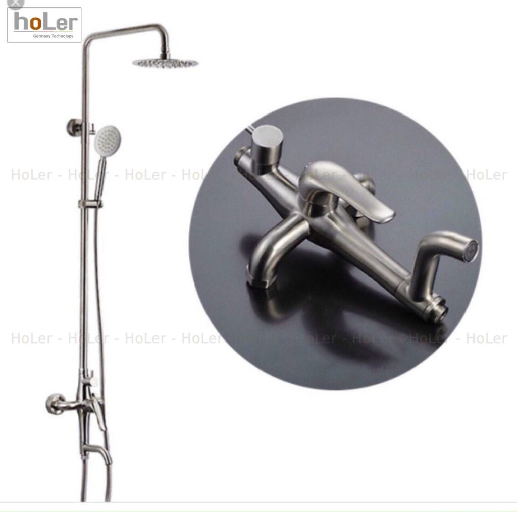 Sen Cây Tắm Đứng Nóng Lạnh Inox SUS 304 Holer HL275